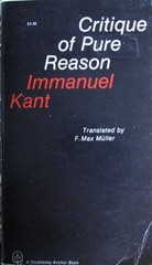 The Critique of Pure Reason Mass Market Paperbound Immanuel Kant