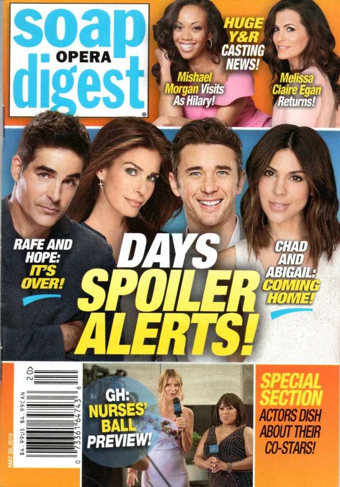 Soap Opera Digest May 20 2019 Days of Our Lives Billy Flynn Matthew Ashford