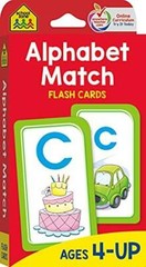 School Zone – Alphabet Match Flash Cards – Ages 4 and Up, Preschool to