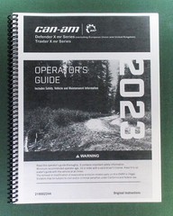 2023 Can-Am Traxter X mr HD10 Owner’s Manual: 212 Pages & Protective Covers