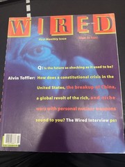 WIRED magazine Nov 1993 Vol 1 #5-First Monthly Issue: Alvin Toffler Interview