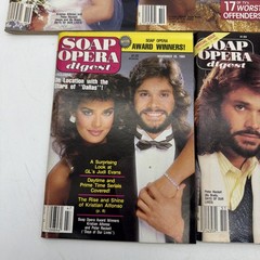 LOT-(5)Vintage 1980s Soap Opera Digest MAGAZINE Susan Lucci Tony Geary