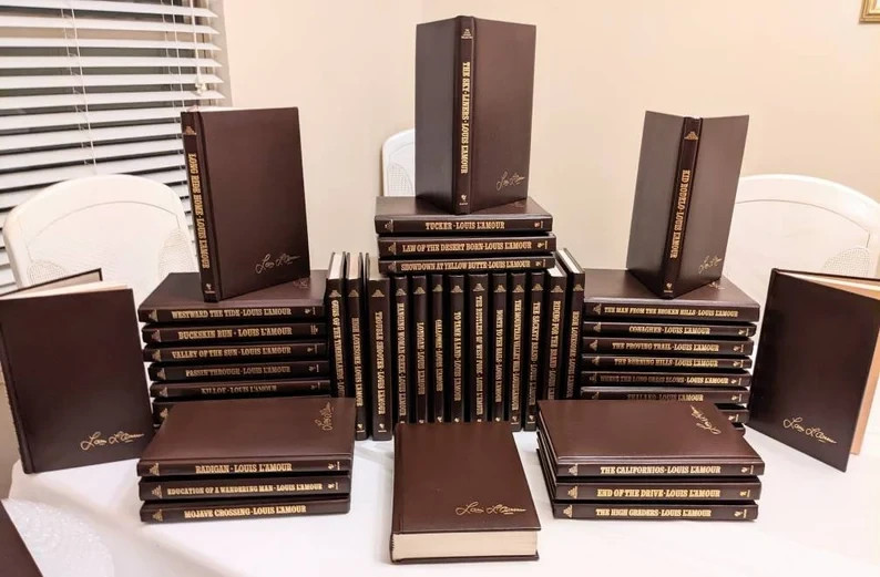 Louis L’Amour Leatherette Hardcover Books (Sold Individually) Read description!!