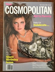 Paulina Porizkova – Cosmopolitan 20th anniv issue – November 1985, Burt Reynolds