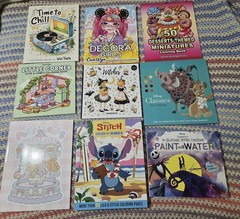 Pre-owned Adult Coloring Book Lot (9 Books)