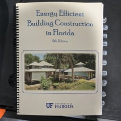 Energy Efficient Building Construction In Florida 9th Edition preowned with tabs