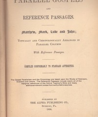 The Parallel Gospels and Reference Passages. Matthew, Mark, Luke and John:
