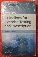 ACSM’s Guidelines for Exercise Testing and Prescription 11th Edition SEE PHOTOS