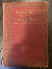 1931 Literary Digest Atlas of the World & Gazetteer-Many Maps Funk & Wagnals