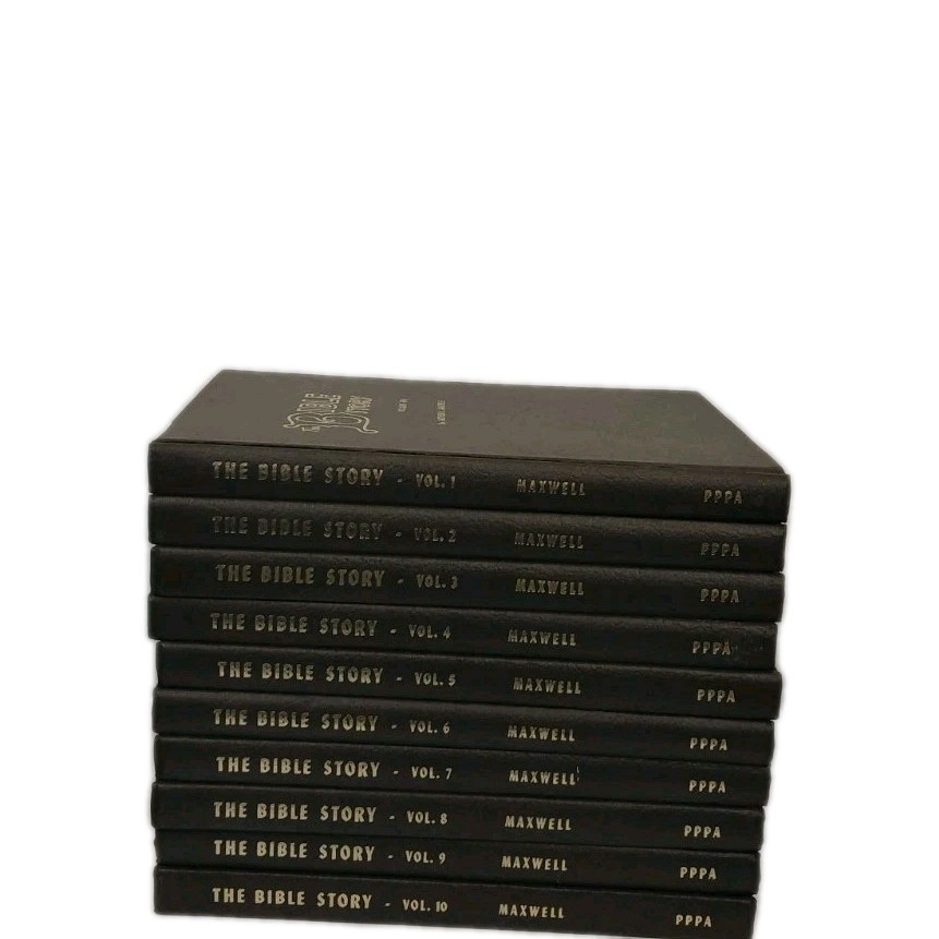 The Bible Story 10 Vols Complete Set Arthur Maxwell Brown Hardcovers Lot 1950s