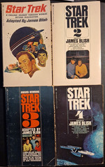 Vintage Star Trek Book Lot James Blish Log Books New Voyages PB Novels