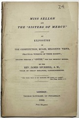 1852 MISS SELLON SISTERS MERCY ANGLICAN SISTERHOOD SPURRELL TRACT 1ST ED SCARCE