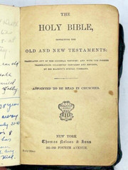 Vintage 1900’s Sunday School Scholar’s Bible – Thomas Nelson & Sons