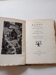 GRAY’S ELEGY Golden Cockerel Press Ltd ed 1946 Gwenda Morgan wood engravings