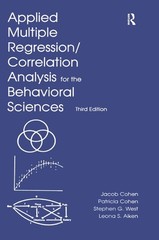 Applied Multiple Regression/Correlation Analysis for the Behavioral Sciences…