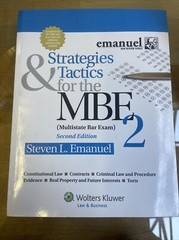 Bar Review Ser.: Strategies and Tactics for the MBE 2 by Steven L. Emanuel…