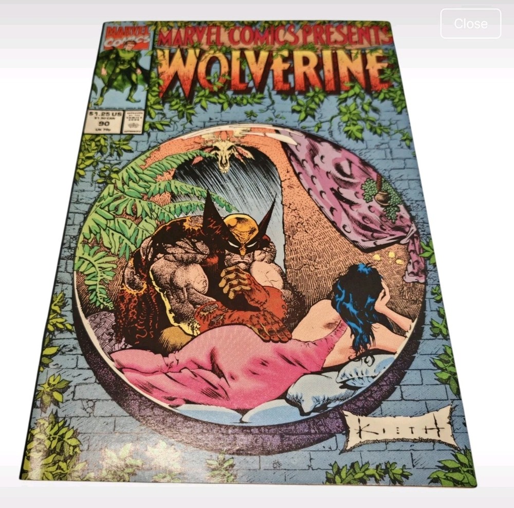 Marvel Comics Presents Wolverine Ghost Rider # 90 Flip Book 1991 Cable