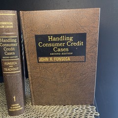 Handling Consumer Credit Cases 2nd Ed – Fonseca & Teachout – 1980 2-Vol Set HC