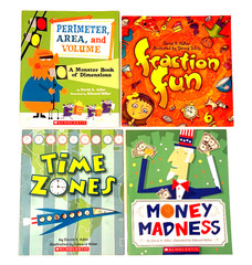 4 Lot Children’s Picture Books by David A. Adler: Math Series – Paperbacks