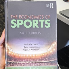Routledge The Economics of Sports 6th Ed 2018 Hardcover Leeds von Allmen