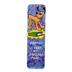 Vintage 80s Pluto Dog Bookmark lost my doggone page- Disney 1988 One Stop 2-1059