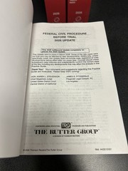 Rutter Practice Guide Federal Civil Procedure Before Trial 2026 Edition