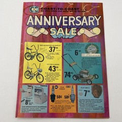 May 1969 Anniversary Sale Mailer Coast To Coast Housewares Bikes 40 Pages