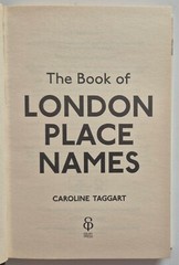 London Place Names Hardback Caroline Taggart 1st 2012 Ebury Press
