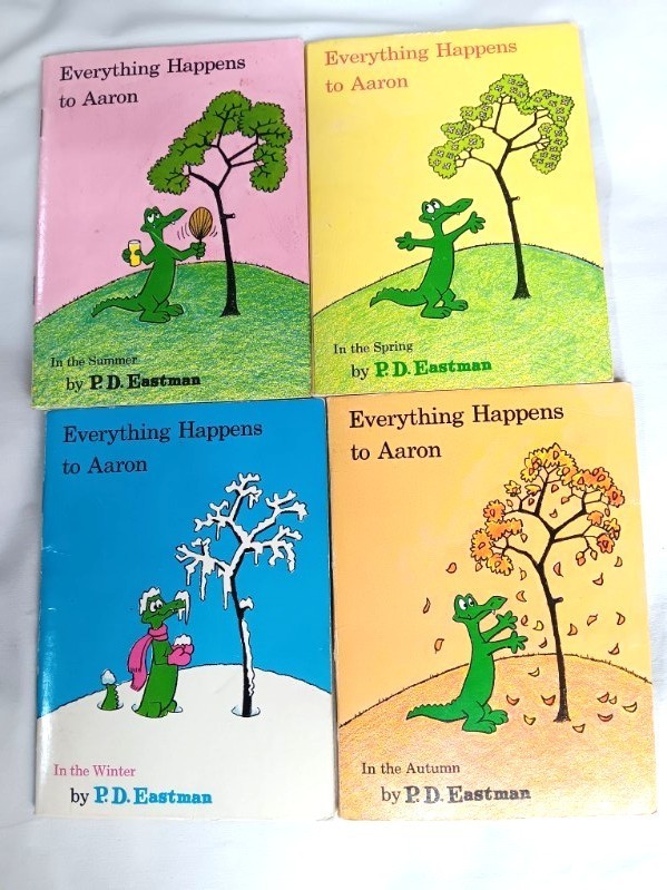 P.D. Eastman–Lot of 4 EVERYTHING HAPPENS TO AARON Summer Spring Winter Autumn