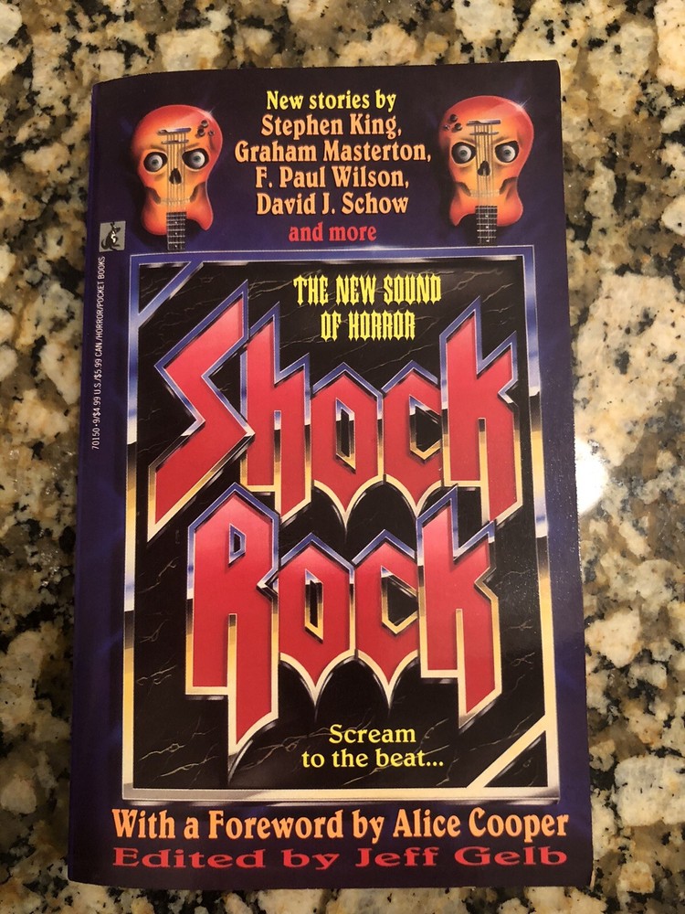 Shock Rock The New Sound Of Horror Jeff Gelb Alice Cooper Stephen King 1992
