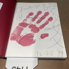 RARE Peter Beard Fifty Years of Portraits First Edition 1999 Signed W/Handprint