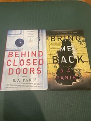 B A Paris Hardcover Bundle Behind Closed Doors Bring Me Back VG Thriller Set