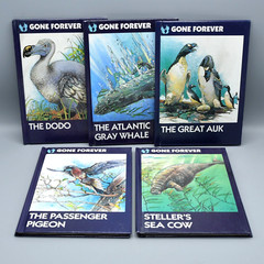 Gone Forever Series Book Lot of 5 Crestwood House 1989 HC 1st Ed Extinct Animals