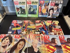 TV Guide Magazine Smallville Tom Welling Erica Durance Spider-Man Hulk Lot Of 13