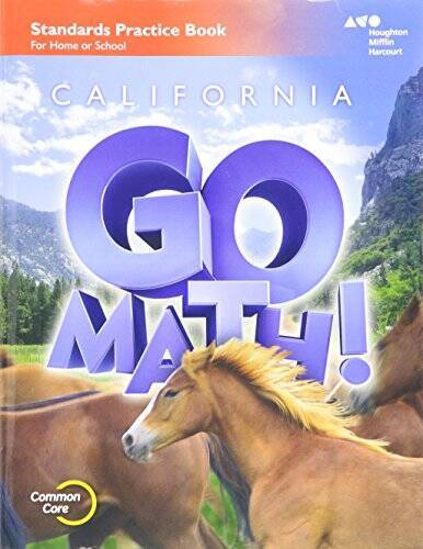 Houghton Mifflin Harcourt Go Math! California: Practice Workbook Grade 6 – GOOD
