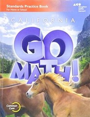 Houghton Mifflin Harcourt Go Math! California: Practice Workbook Grade 6 – GOOD