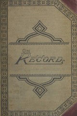 On Record: Antique book replica diary or notebook – color brown red Brown