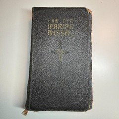 The New Marian Missal-Father Jeurgens-Regina Press-Leather Bound-1960