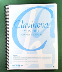 Yamaha CLP-380 Instruction Manual: 136 Pages & Protective Covers!
