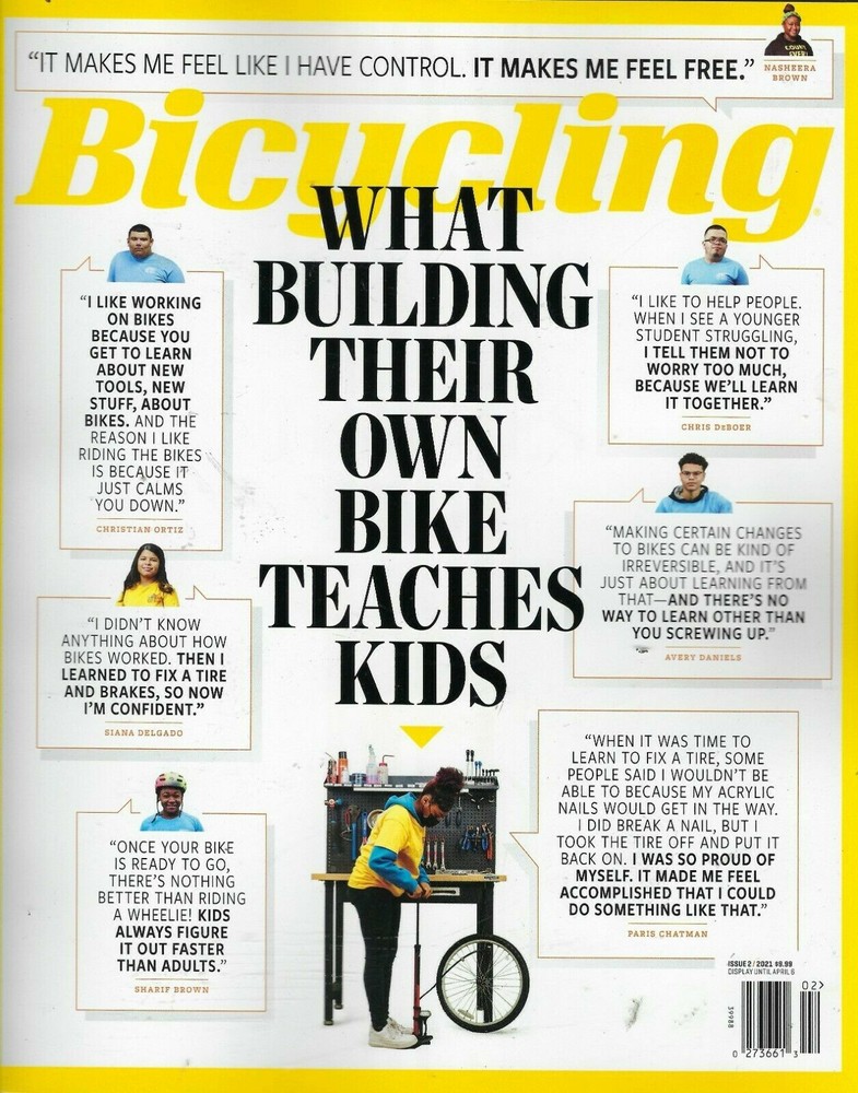 BICYCLING MAGAZINE 2021 #2, BUILDING YOUR OWN BIKES, NEW ONLY $2.99