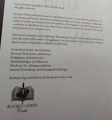 God of Wrath and God of Ruin by Rina Kent Books for Days Signed Exclusive Ed. HC