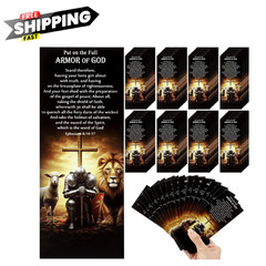 100 Pcs Armor of God Bookmarks Christian Church Gifts Bible Verse Bookmarks B…