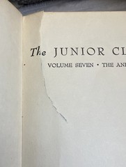 The Young Folks Shelf of Books Vol 7 The Animal Book Collier 1948HC Lassie