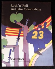 Rock ‘n Roll and Film Memorabilia Catalog 1996 SOTHEBY’S Beatles Marilyn Monroe