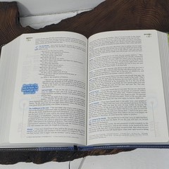 NIV Teen Study Bible Blue Black Italian Duo-Tone Zondervan Leather 2000s
