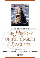 Companion to the History of the English Language, Paperback by Momma, Haruko …