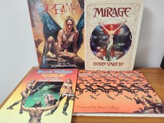Lot 4 BORIS VALLEJO Art Books : Dreams, Mirage, Fantasy Art Techniques, 3D Magic