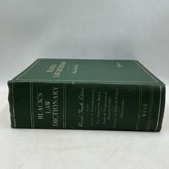 Vintage Black’s Law Dictionary With Pronunciations 4th Ed Green HC 1972 USA
