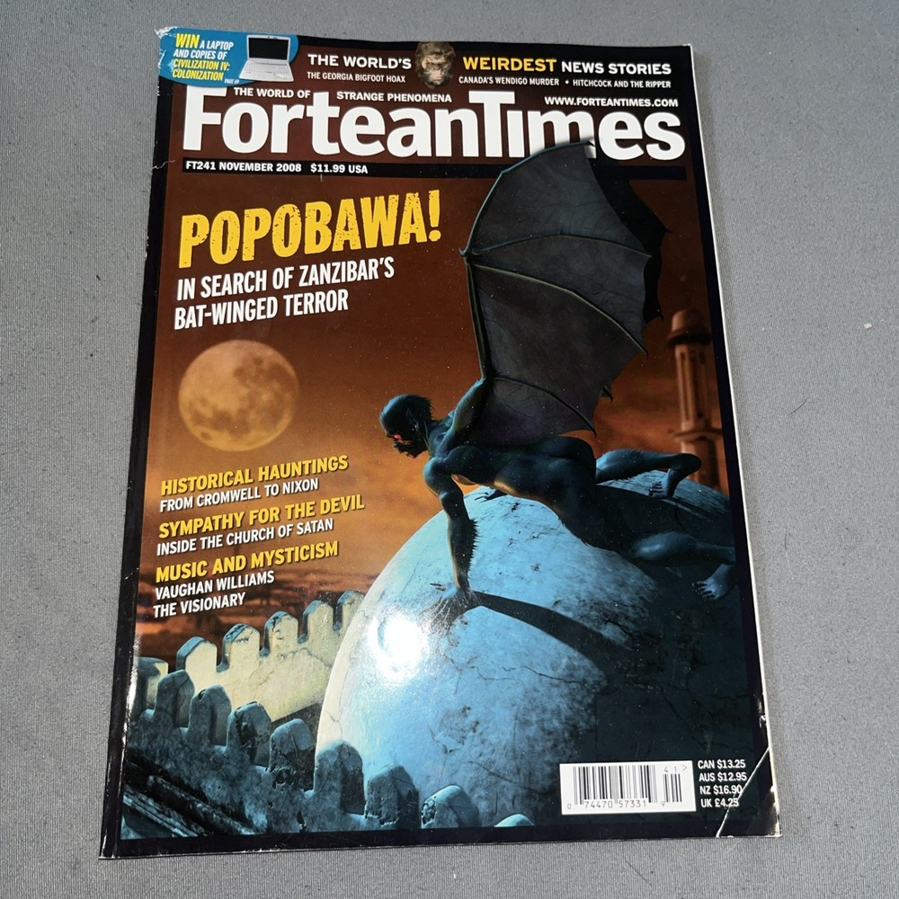 Fortean Times Magazine #241 November 2008 FREE SHIPPING ForteanTimes