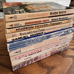 Lot of 10 Christian Biography Paperback Books Men & Women Of Faith Vintage